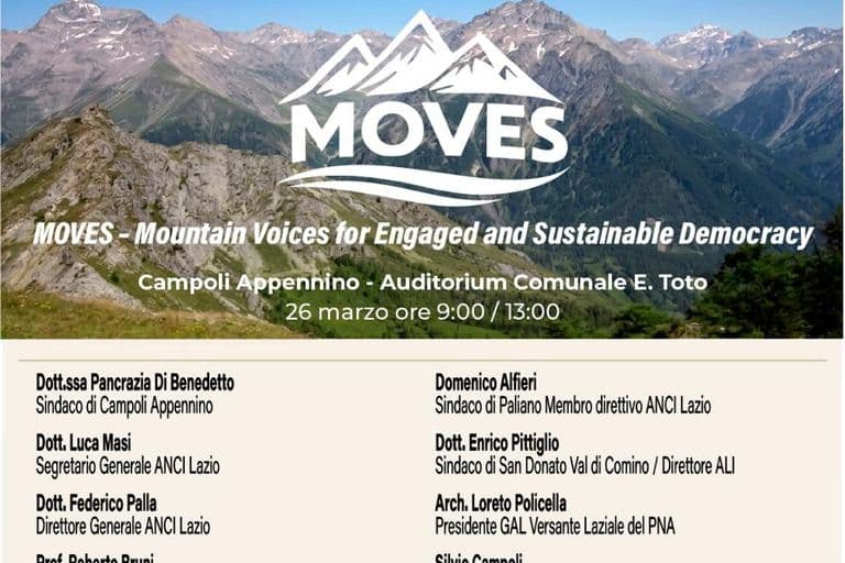 MOVES Public Forum in Campoli Appennino — poster