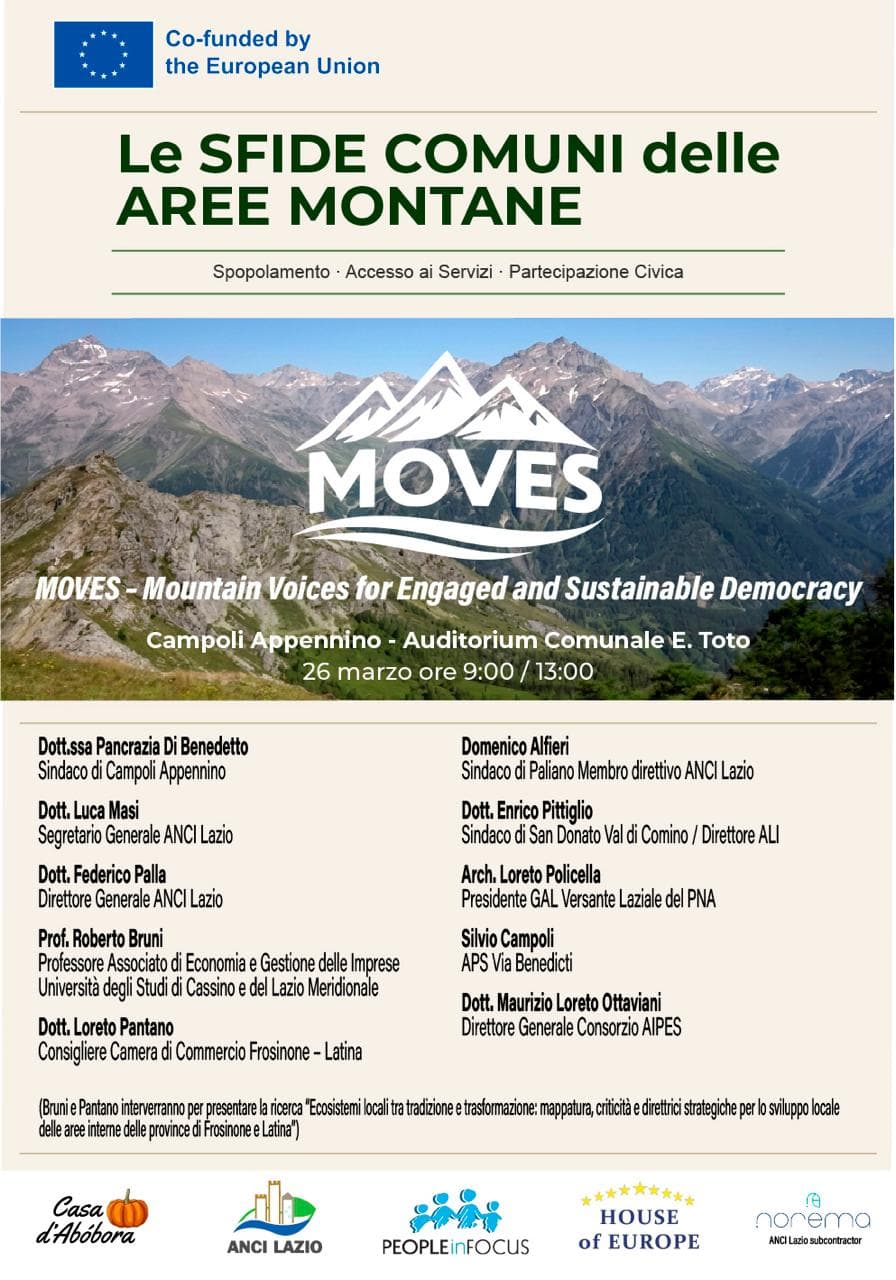 MOVES Public Forum in Campoli Appennino — poster